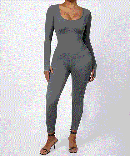 Avalora London™ - Snatched Butt Lift Long Sleeve Jumpsuit