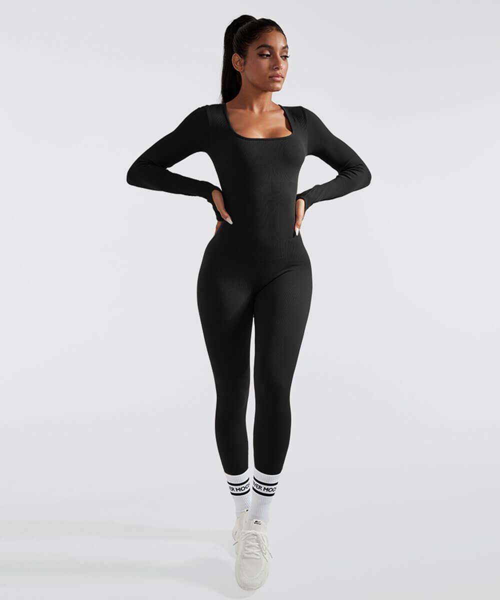 Avalora London™ - Snatched Butt Lift Long Sleeve Jumpsuit