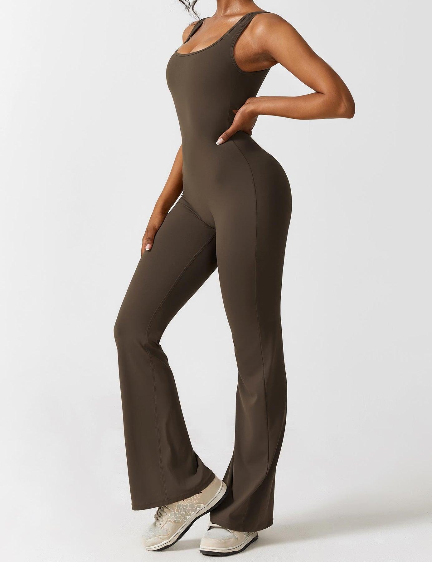 Avalora London™ - V-Back Butt Lift Flared Jumpsuit